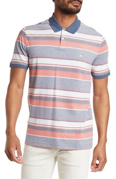 product Stripe Print Short Sleeve Polo image