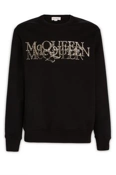 推荐Alexander McQueen Embellished Logo Crewneck Sweatshirt商品