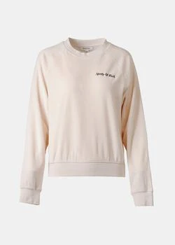 推荐SPORTY & RICH Cream Raglan Long Sleeve Sweater商品