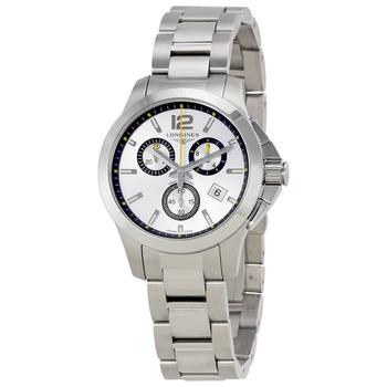 美国手表浪琴, Longines | Conquest Chronograph Silver Dial Watch L33794786商品图片 6.1折