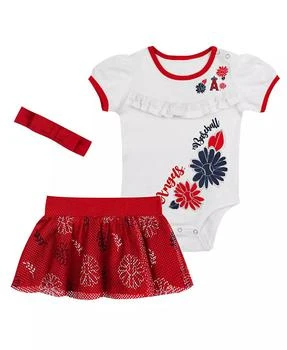 Outerstuff | Baby Boys and Girls 3-Piece White Los Angeles Angels Sweet Catcher Headband Skirt Set,商家Macy's,价格¥280