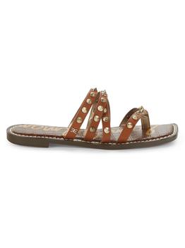 美国sam edelman拖鞋, Sam Edelman | Eloise Studded Leather Slides商品图片 3.4折