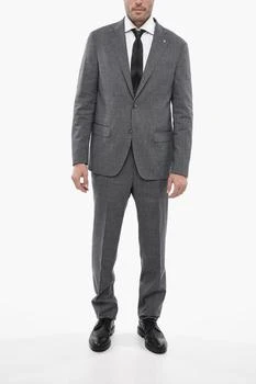 Corneliani | Corneliani CC COLLECTION Notch Lapel RIGHT Pin Check Suit,商家stork,价格¥4471