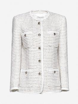 推荐Lurex cotton-blend tweed blazer商品