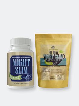 商品Night Slim Weight Loss (30 Capsules) and Night Slim Skinny Tea (30 tea bag) Combo Pack图片