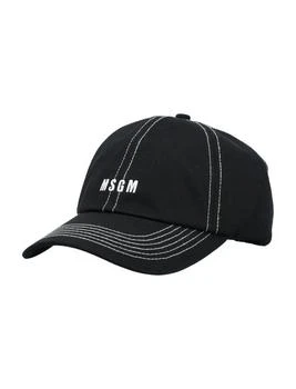 MSGM | MSGM Kids Logo-Embroidered Baseball Cap,商家Cettire,价格¥267