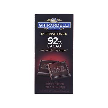 商品Ghirardelli 92% Cacao Moonlight Mystique Intense Dark Chocolate - Case of 12 - 3.17 OZ图片