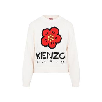 Kenzo | Kenzo Logo Intarsia Knitted Crewneck Jumper商品图片,7.6折