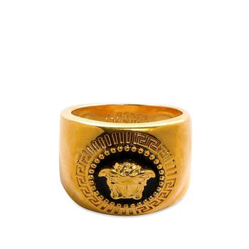 范思哲戒指正品, Versace | Versace Round Medusa Head Signet Ring商品图片 