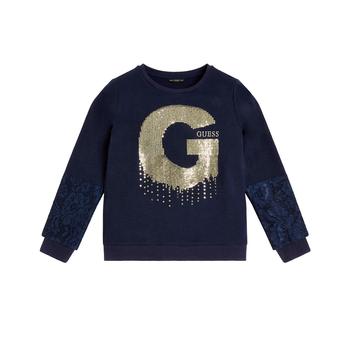 GUESS | Big Girls Embroidered Sequin Logo Sweatshirt商品图片,