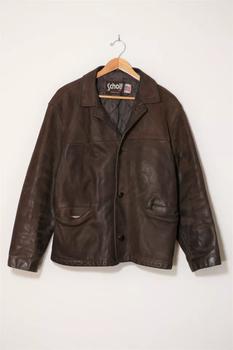 商品Vintage Schott Leather Short Blazer Moto Jacket Made in USA,商家Urban Outfitters,价格¥4868图片