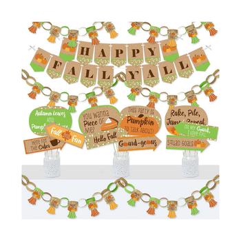 Big Dot of Happiness | Pumpkin Patch - Banner and Photo Booth Decorations - Fall, Halloween or Thanksgiving Party Supplies Kit - Doterrific Bundle商品图片,