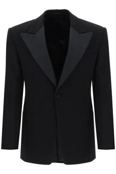 推荐Salvatore ferragamo single-breasted tuxedo blazer商品