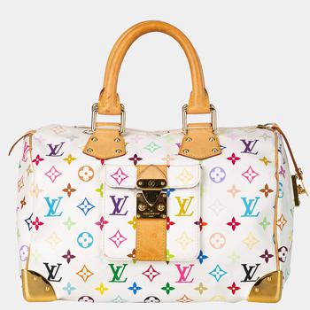 推荐Louis Vuitton Multi Color/White Monogram Multicolore Speedy 30商品