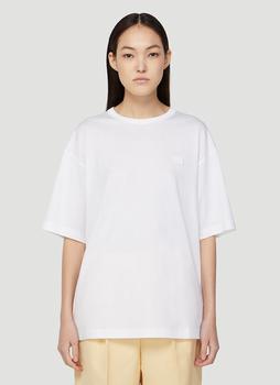 推荐Oversized Logo Patch T-Shirt in white商品