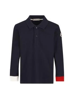 Moncler | Moncler Enfant Button Detailed Long-Sleeved Polo Shirt 7.1折
