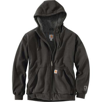 Carhartt Men's Rain Defender Relaxed Fit Midweight Sherpa-Lined Full-Zip Hooded Sweatshirt product img