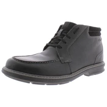推荐Clarks Mens Rendell Rise Leather Casual Ankle Boots商品