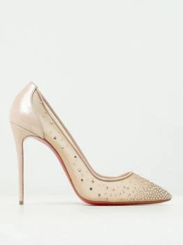 Christian Louboutin | Christian Louboutin Follies Strass pumps in mesh and suede with rhinestones 
