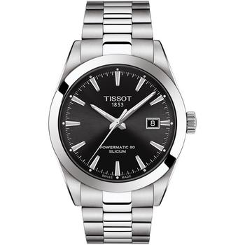Tissot | Men's Swiss Automatic T-Classic Gentleman Powermatic 80 Silicium Stainless Steel Bracelet Watch 40mm商品图片,