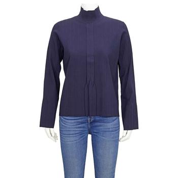 apc真假, A.P.C. | Blue Long Sleeved Front Pleated Shirt商品图片 3.4折