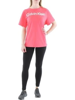 Calvin Klein | Plus Womens Logo Crewneck Pullover Top 6.5折