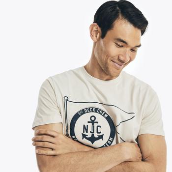 商品Nautica | Nautica Mens Nautica Jeans Co. Sustainably Crafted Graphic T-Shirt,商家Premium Outlets,价格¥72图片