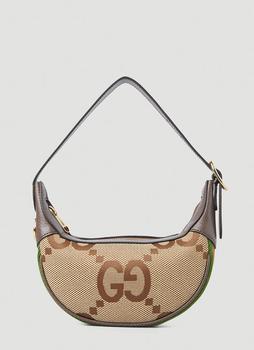 推荐Ophidia Half-Moon Mini Shoulder Bag in Camel商品