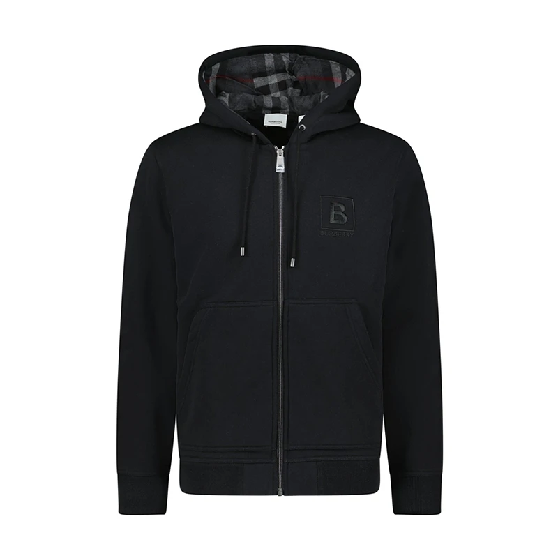 Burberry | 【现货】博柏利 男士棉质混纺拉链连帽夹克80618541（两色）,商家VP FRANCE,价格¥2216