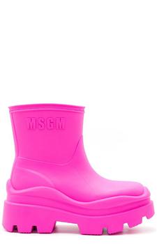 商品MSGM | MSGM Logo Embossed Ankle Rain Boots,商家Cettire,价格¥1269图片