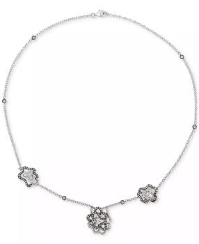 Le Vian | Chocolatier® Diamond Sculptural 18" Statement Necklace (1-5/8 ct. t.w.) in 14k White Gold,商家Macy's,价格¥67300