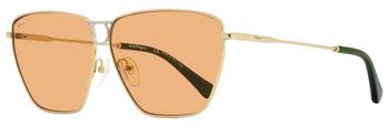 更多菲拉格慕墨镜, Salvatore Ferragamo | Salvatore Ferragamo Women's Rectangular Sunglasses SF240S 789 Gold/Green 63mm商品图片 2折