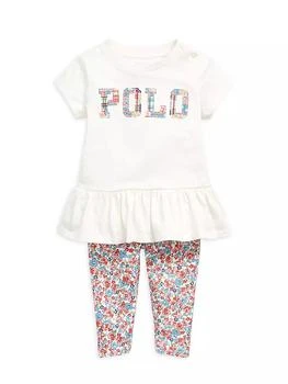 Ralph Lauren | Baby Girl's 2-Piece Peplum T-Shirt & Floral-Print Leggings Set 3.7折