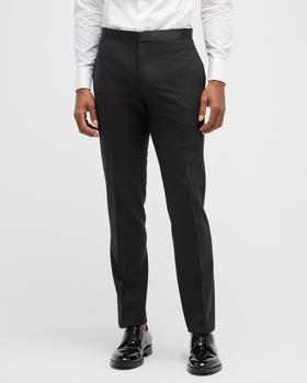 Theory | Men's Mayer Stretch-Wool Tuxedo Pants商品图片,满$200减$50, 满减