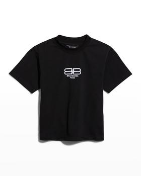 推荐Kid's Tonal Logo Embroidered T-Shirt, Size 2-10商品