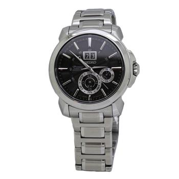 精工男表正品, Seiko | Premier Black Dial Mens Watch SNP165P1商品图片 4.9折
