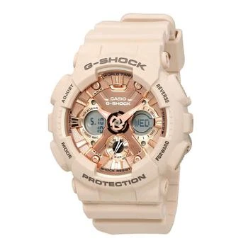 推荐Casio Women's Ana-Digi Watch - G-Shock Rose Gold Dial Pink Resin | GMAS120MF-4A商品