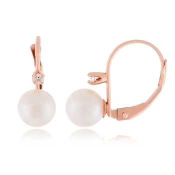 Splendid Pearls | 14k Rose Gold 6-6.5mm Pearl Earrings商品图片,7折