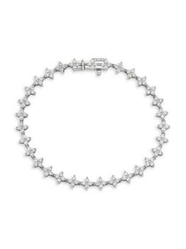 商品Nephora | 14K White Gold & 1.6 TCW Diamond Cluster Bracelet,商家Saks OFF 5TH,价格¥25168图片