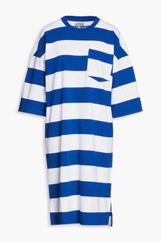 商品Daphne striped cotton-blend jersey midi dress图片