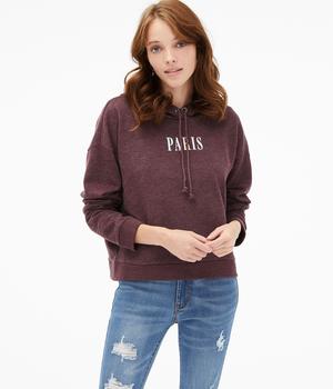product Aeropostale Women's Paris Embroidery Pullover Hoodie*** image
