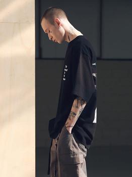 商品MASSNOUN | Scratch Oversized Tee Shirts Black,商家W Concept,价格¥494图片