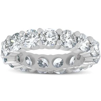 Pompeii3 | 5 Ct Lab Grown Diamond Eternity Ring Womens Wedding Band 14K White Gold,商家Premium Outlets,价格¥17705