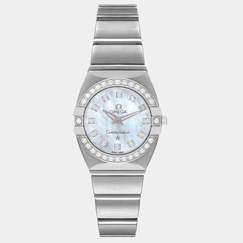 欧米茄星座怎么样, [二手商品] Omega | Omega MOP Diamonds Stainless Steel Constellation 123.15.24.60.05.001 Women's Wristwatch 24 mm商品图片 6.5折