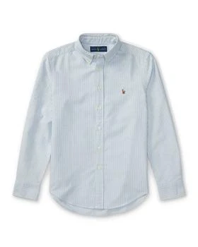 推荐Boy's Cotton Oxford Stripe Sport Shirt, Size S-XL商品