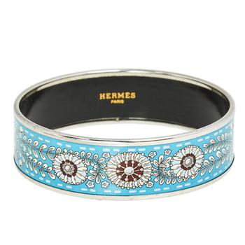 加拿大爱马仕手镯, [二手商品] Hermes | Hermès Print Enamel Palladium Plated Wide Bangle Bracelet商品图片 8.8折, 满1件减$100, 满减