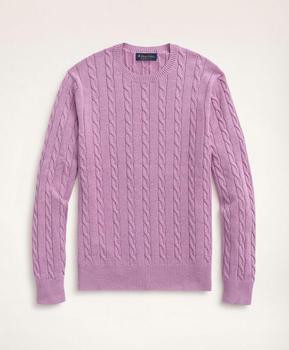 推荐Supima® Cotton Cable Crewneck Sweater商品