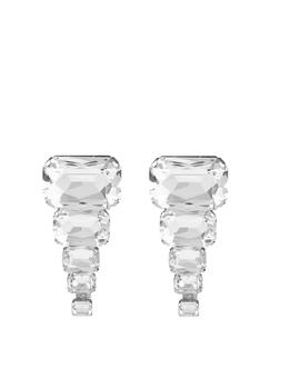 商品Balmain | Balmain Octagonal Crystals Drop Earrings,商家Cettire,价格¥4161图片