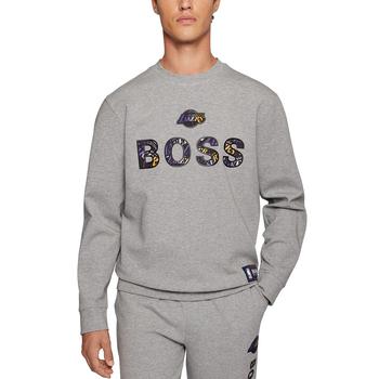 男士休闲lakers, Hugo Boss | BOSS Men's NBA Los Angeles Lakers Relaxed-Fit Sweatshirt商品图片 