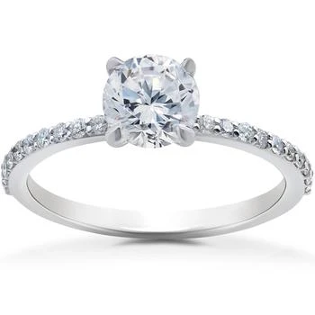 Pompeii3 | 1 1/4 ct Lab Grown Diamond Sophia Engagement Ring 14k White Gold,商家Premium Outlets,价格¥6067